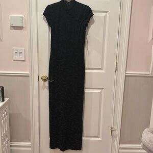 Black Long Huey Waltzer Dress for Saks Fifth Avenue